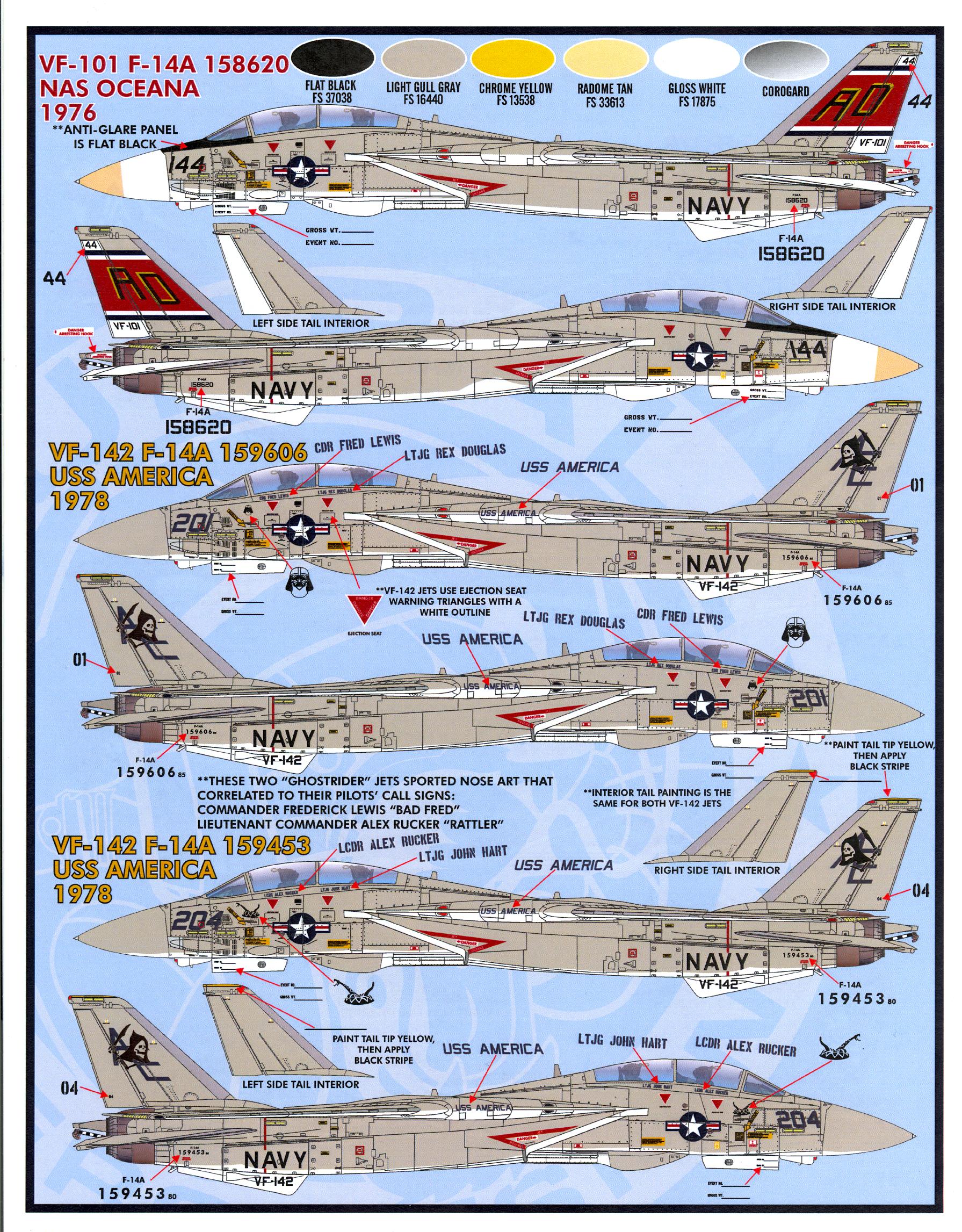 Furball Decals Grumman F Tomcat Colors Markings U S Navy